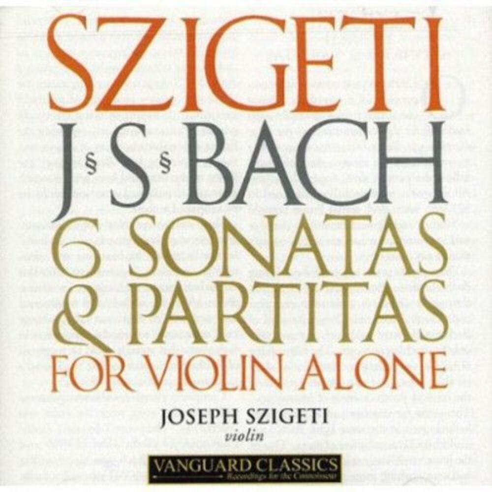 Joseph Szigeti - 6 Sonatas & Partitas for Solo Violin  CD